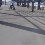 بتن ریزی کف با ماله پروانه ای