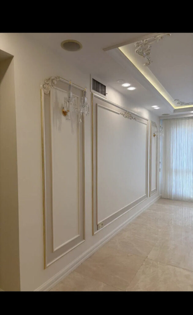 گچبری شیردل گچبری اتاق خواب گچبری ساده گچبری سقف گچکاری پتینه کناف گچبری پیش ساخته قاب بندی