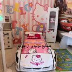 تخت خواب ماشینی دخترونه صورتی برند آراچوب