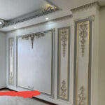 گچبری شیردل گچبری اتاق خواب گچبری ساده گچبری سقف گچکاری پتینه کناف گچبری پیش ساخته قاب بندی